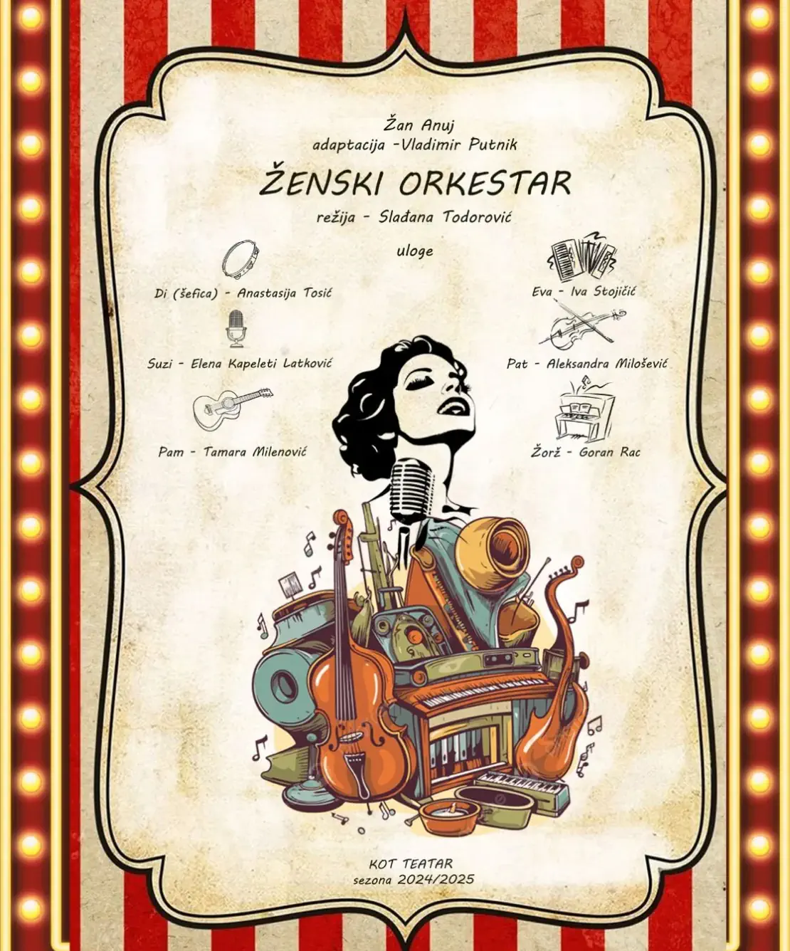 Komedija "Ženski orkestar" na sceni Skloništa u teatru u Batajnici