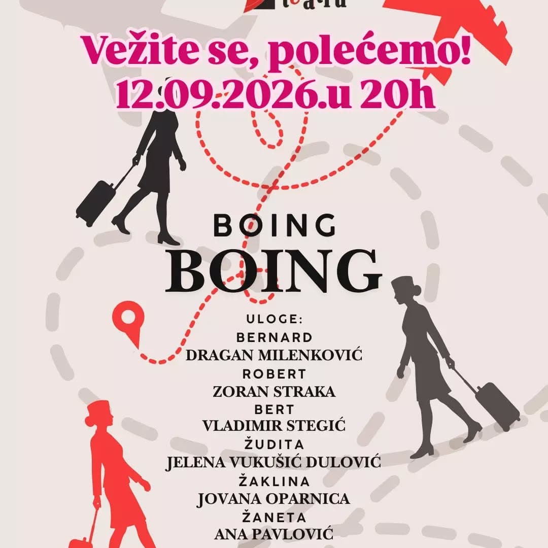 PAB otvara novu sezonu komedijom "Boing Boing"