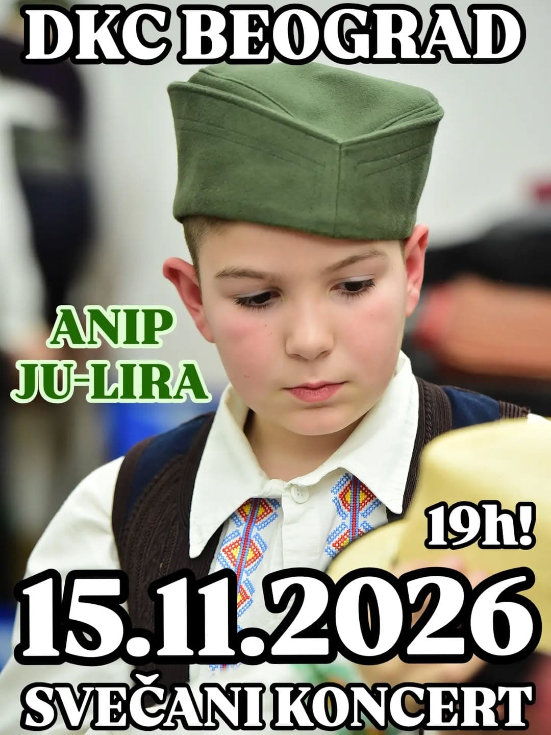 Svečani koncert ANIP Ju-lire iz Batajnice 15. novembra u Dečjem kulturnom centru Beograd